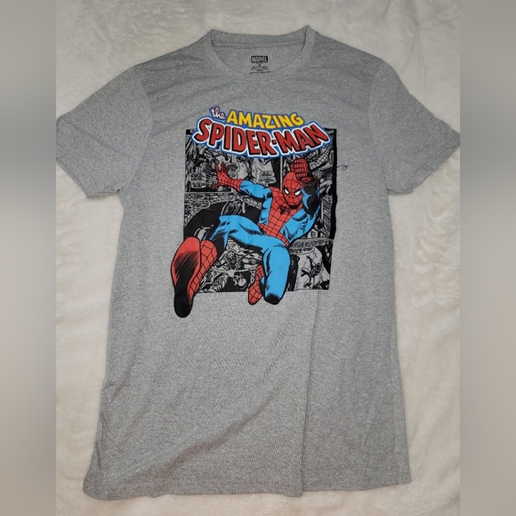 Marvel Gray Spider-Man Short Sleeve Tee - Picture 1 of 7